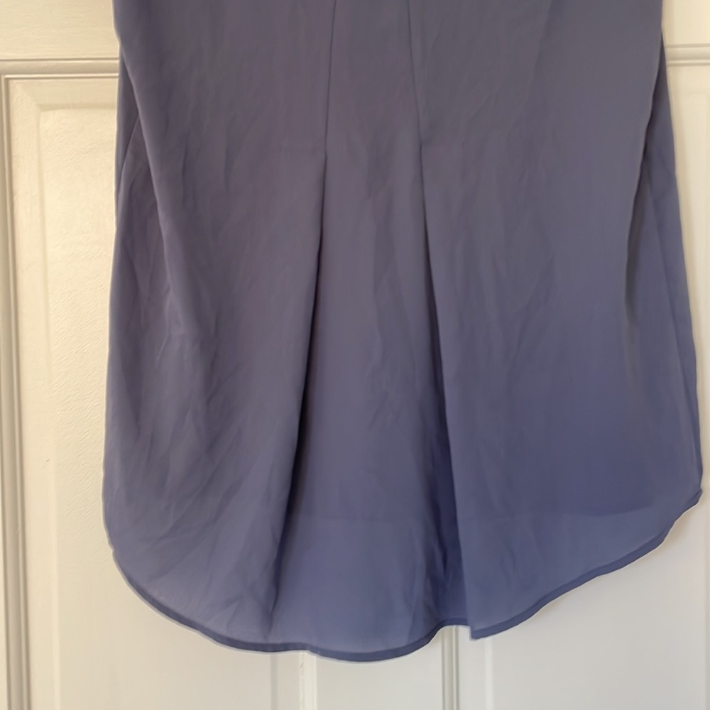 PLEIONE top size XS purple cap sleeves flowy shirt blouse - Picture 4 of 7